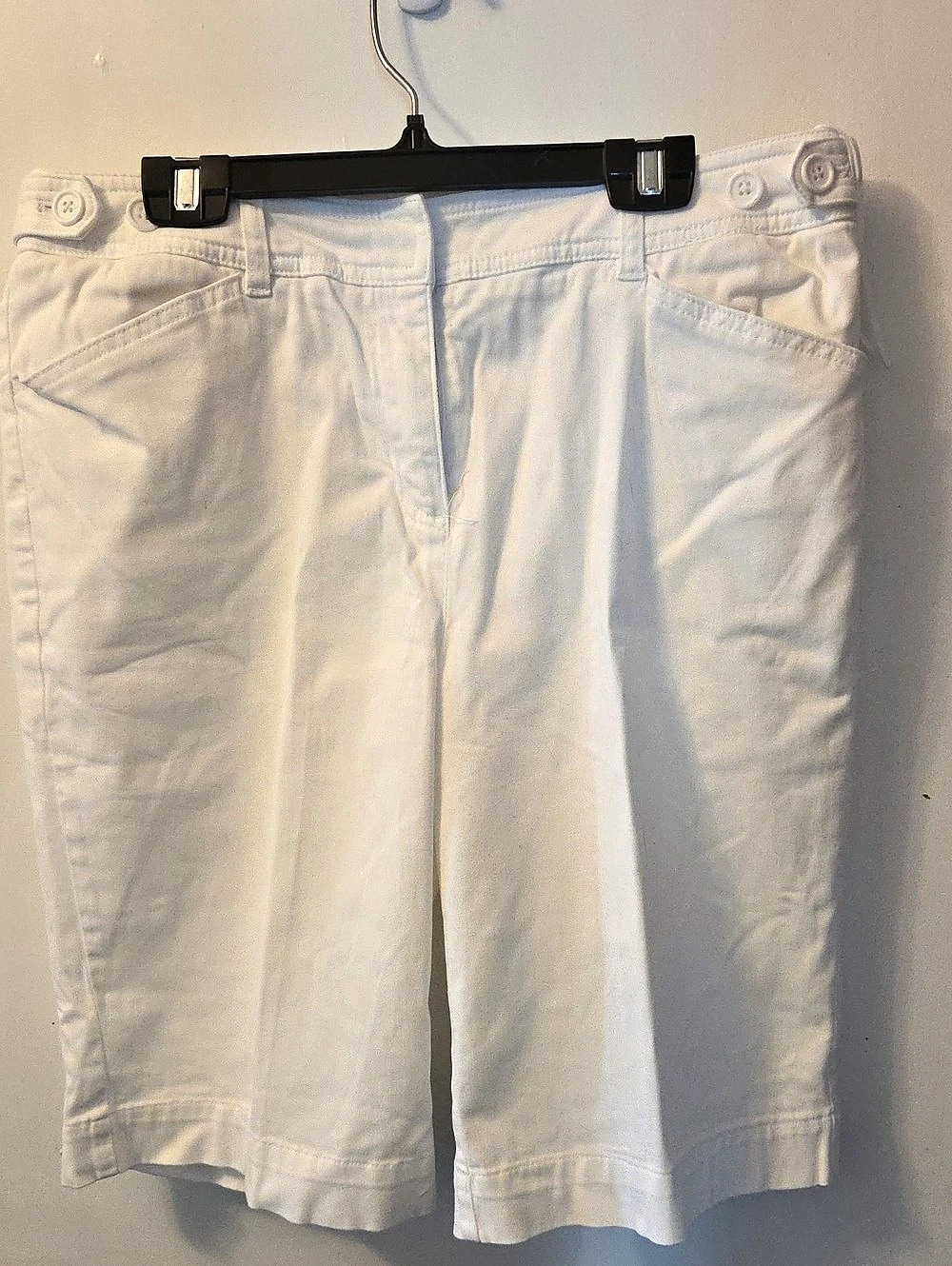 Jones New York Sport Stretch Bermuda Shorts Bermuda Shorts White Size 12